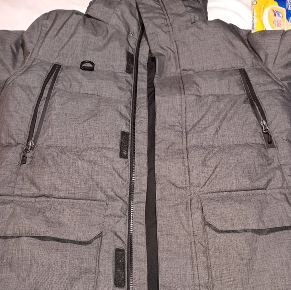 Swiss Tech Mens Winter cold weather Parka coat charcoal grey size S 34-26 - Picture 1 of 10